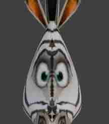 Marty the Zebra Head Keychain - Madagascar Wild Party Animal - Madagascar - Ready to Print