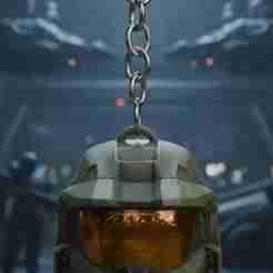Master Chief Helmet Keychain - Halo Combat Veteran - Halo - Ready to Print