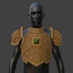 Mayan Fantasy Chest Armor and Pauldrons