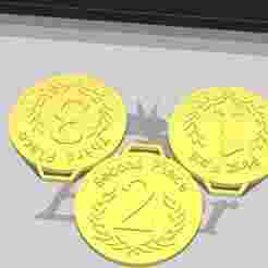 MEDAL FIRST, SECOND, THIRD