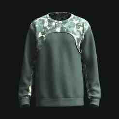 Men Sweatshirt With Camo Print  | Marvelous / Clo3d / obj / fbx