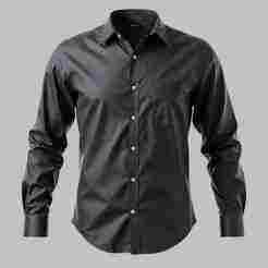 Men's Black Long Sleeve Dress Shirt