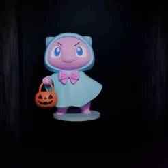Mew Halloween style 🎃 (begging for candy).