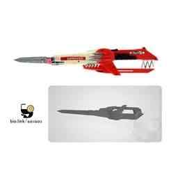 Mighty Morphin Power Rangers Legacy Blade Blaster sword STL OBJ for cosplay/toys