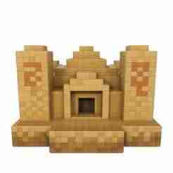 Minecraft Desert Temple – Sandstone Pyramid Diorama