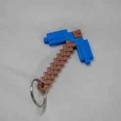 Minecraft Pickaxe keyring
