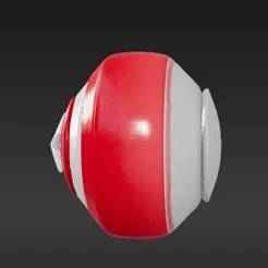 Miniature Heroic Sentinel Disc Keychain Charm - Iconic Star Emblem 3D Print Model