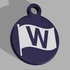 MLB - Chicago Cubs W Keyring