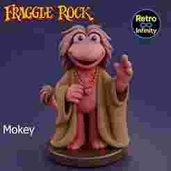 Mokey - Fraggle Rock 3D figure Retro Infinity style (90mm) : vinyl collectible