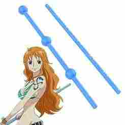 Nami’s Clima-Tact Weather Weapon Stick (First AND Second Version) One Piece