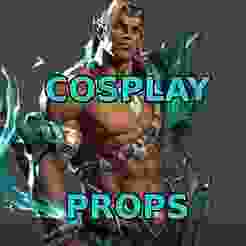 Namor Default Costume Marvel Rivals Full armor and weapon and props Cosplay Kit , kitbash  all in one