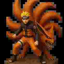 Naruto & Kurama – Nine-Tails Fox – 3D Printable Figurine