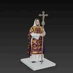 NAZARENO WITH THE CROSS BANNER OF THE BROTHERHOOD OF LA BORRIQUITA