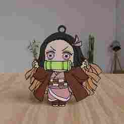 Nezuko Chibi - 2D Keyring
