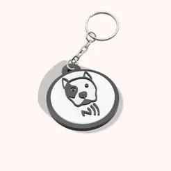 nfc pitbull keychain