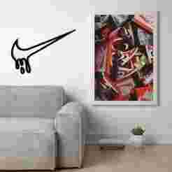 Nike Swosh Drip Logo Wall Art