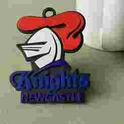 NRL Newcastle Knights keychain badge color printable and renderable