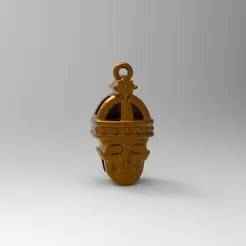 old historical skull locket