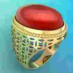 Oval Stone Mens Rings - Money ring - Mens Rings - N103