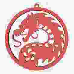 Overwatch Icon Year of the Dragon 2024 Keychain