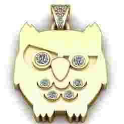 Owl Pendant | 3D Printable Jewelry Model