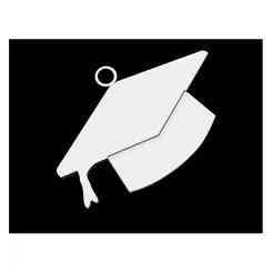 Pendant in the shape of a birette for graduation