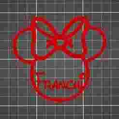 Personalized Minnie Christmas ornament