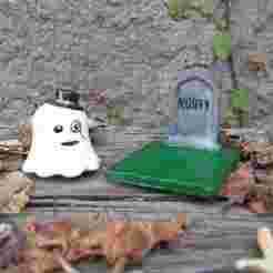 Phantoms on Display - Cute Ghost - MONTY - Perfect for Halloween and Parties