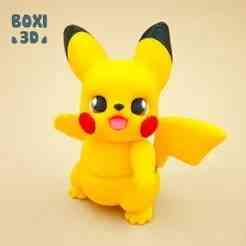 PIKACHU - FLEXI - ARTICULATED - CUTE-PRINT IN PLACE