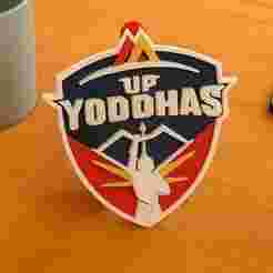 PKL UP Yoddhas badge color printable and renderable