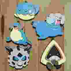 POKÉMON 3G ICE PACK, 5 KEYCHAINS / KEYCHAIN (STL AND 3MF)