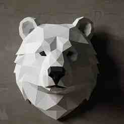 Polygonal Bear Head