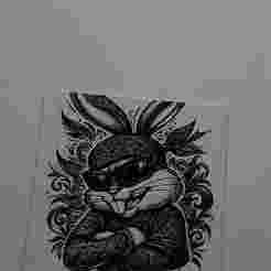 😎🐰 Premium 3D Picture "Bugs Bunny Gangsta Edition" 🐰😎