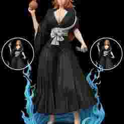 Rangaku Matsumoto anime Bleach miniature hot girl for 3D printing-Rangaku Matsumoto anime Bleach miniature hot girl for 3D printing