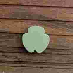 Rhino Animal Footprint Keychain