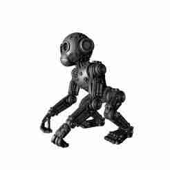 Robotic Monkey 3D Print – Futuristic Mechanical Animal Model