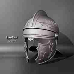 Roman Helmet with Laurel and Floral Ornaments