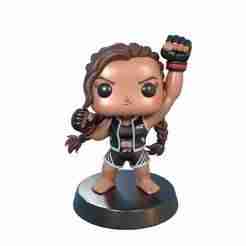 Ronda Rousey – The Baddest Woman on the Planet – Funko Pop-Style Figure – 3D Print Model