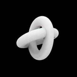Rotating Infinity Ring Desk Toy 3D Print Model