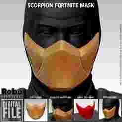 Scorpion Fortnite Lawless Mask - Cosplay - MK - 3D Model STL Files