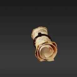 Secret Explorer's Scroll Fob - Fantasy Magic School Inspired Miniature Map Accessory