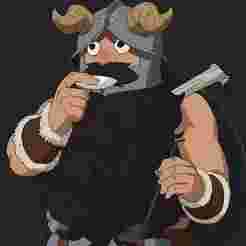 SENSHI OF IZGANDA Helmet - DELICIOUS IN DUNGEON, DUNGEON MESHI, BATTLEAXE, MANGA, ANIME, COSPLAY