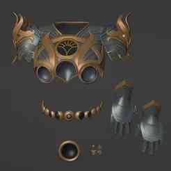 Shadowheart Baldur's gate 3 Armor cosplay 3d model (stl file) for printing