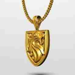 Shield Pendant STL 3D Model for Jewelry – One Inch Pendant