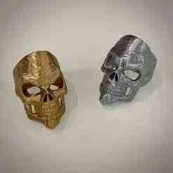 🔥💀 Shiny Skull Ring – 3D Printed Statement Piece 💀🔥