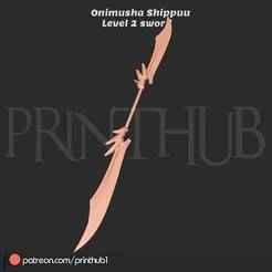 Shippuu Sword Level 2 – Onimusha Fan Art | Cosplay Prop STL File