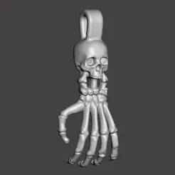 Skeleton hand charm