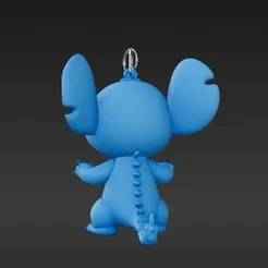 Smiling Space Dog Inspired Keychain Figure - Adorable Blue Creature Collectible Model