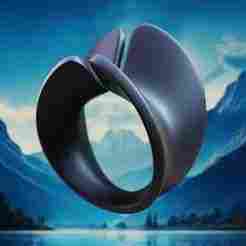 Split Shell Ring - Minimal Futuristic 3D Print Jewelry 30