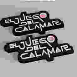 Squid Game logo keychain netflix series